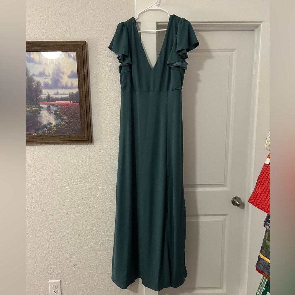 Green/Blue Bridesmaid Dress